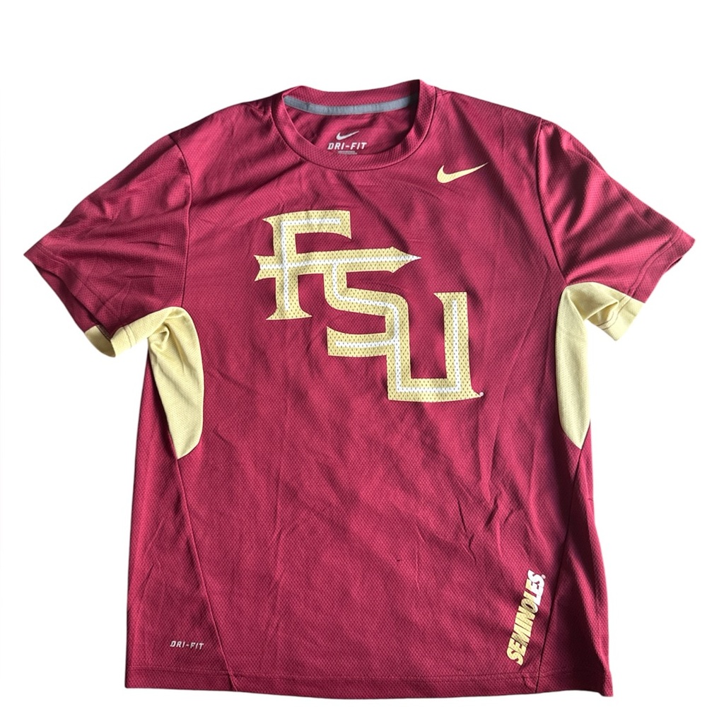 Nike Dri-Fit Women's Garnet and Gold FSU Dri-FIT Jersey